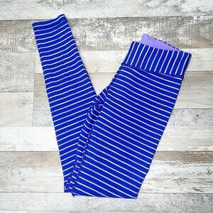 Ivivva by Lululemon Girl's Blue Striped Leggings Size 10
